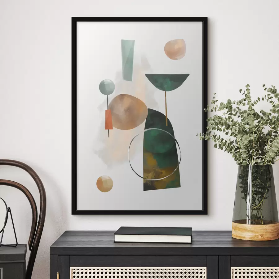 Fototapete Eine Abstraktion mit geometrischen Formen f48930