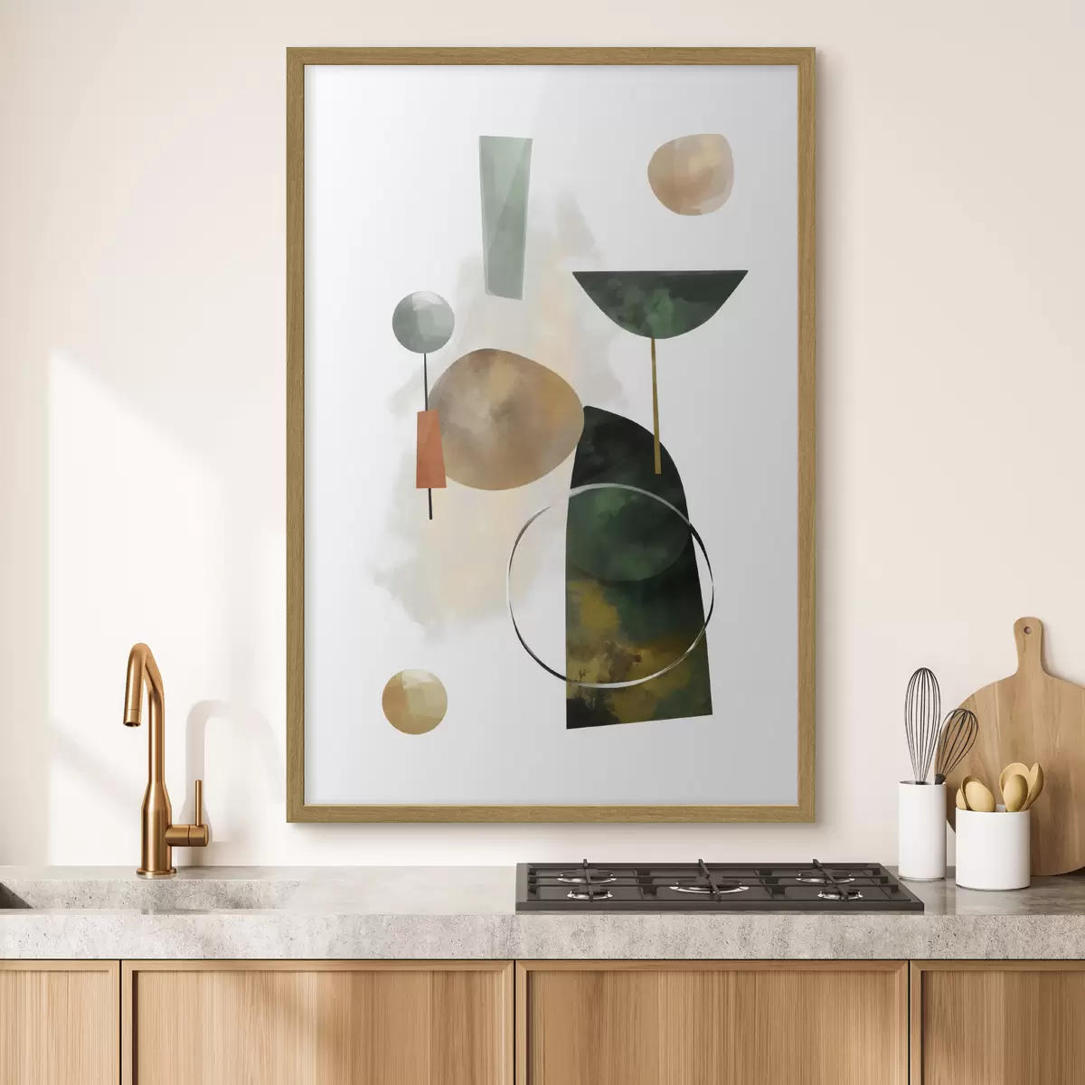 Poster Eine Abstraktion mit geometrischen Formen f48930