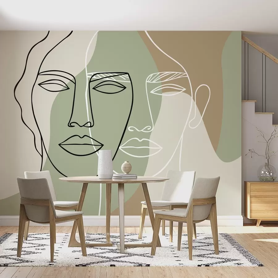 Fototapete Abstrakte Gesichter w05550