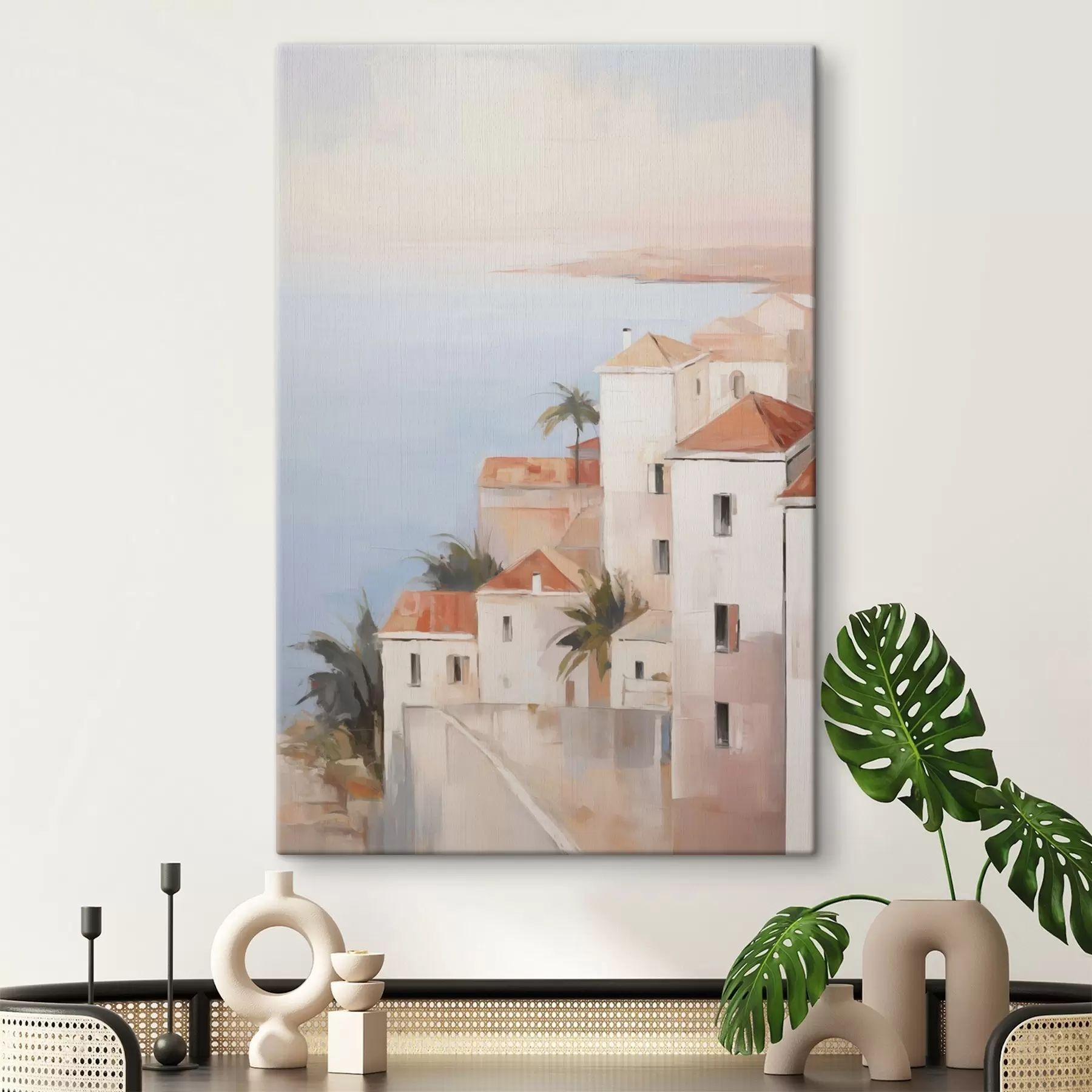 Fototapete Eine Stadt am Meer s48973