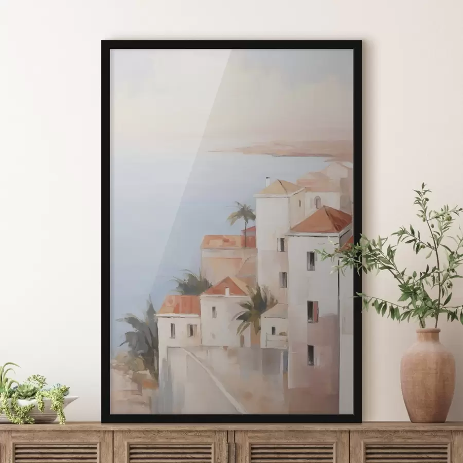 Fototapete Eine Stadt am Meer f48973