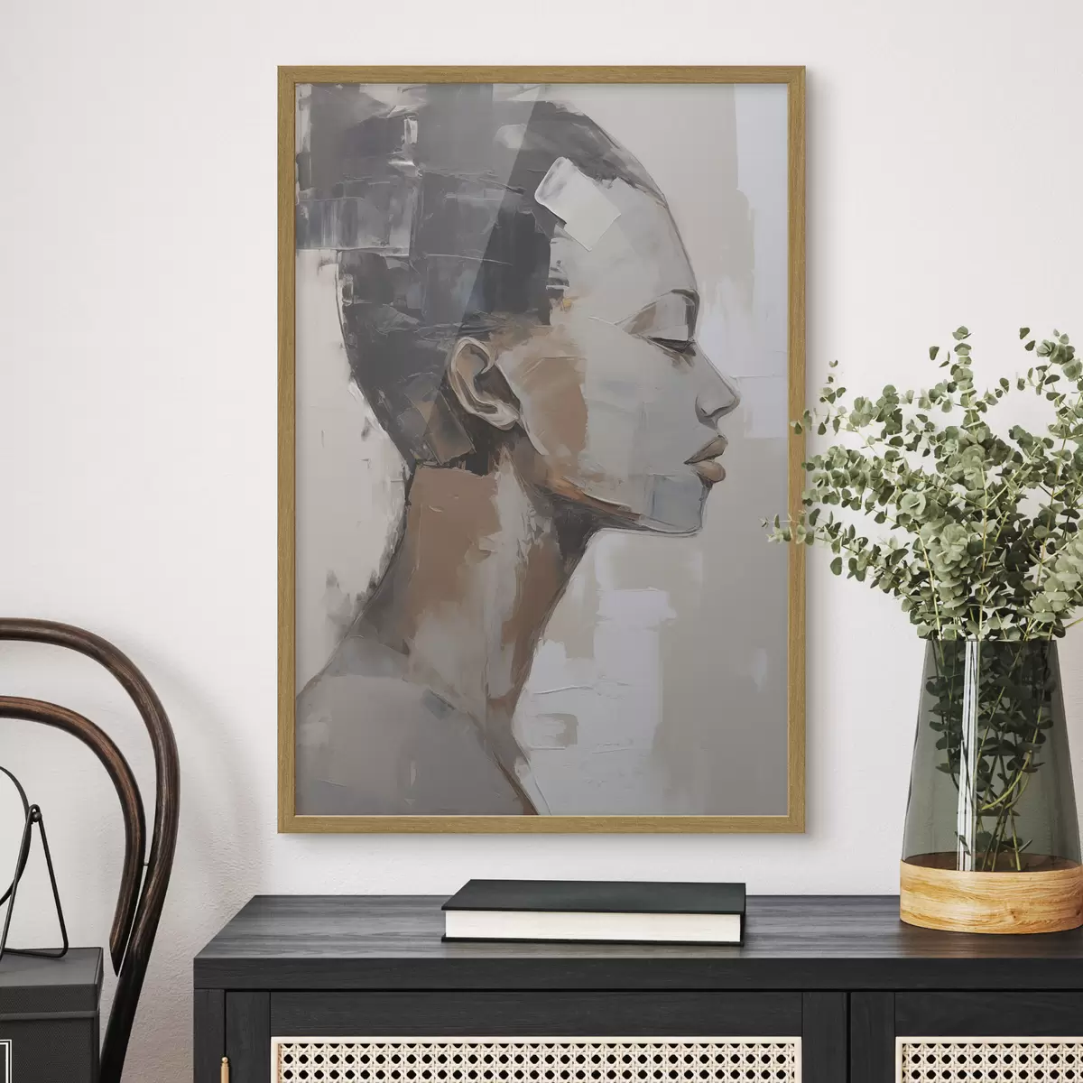 Poster Frau und Nähe f48975