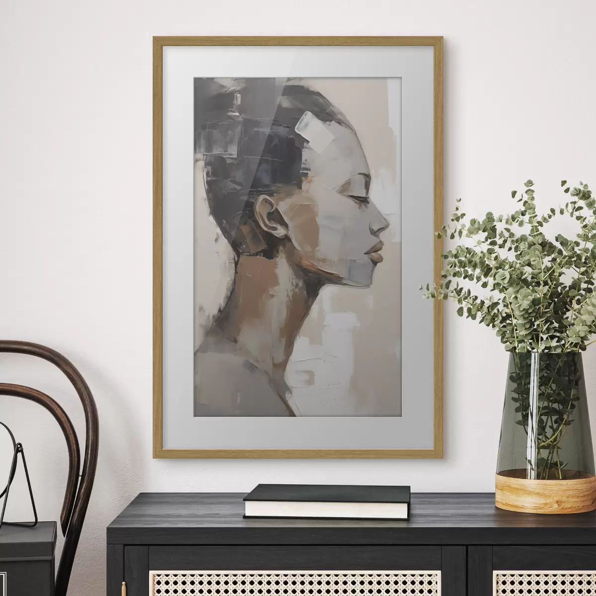Poster Frau und Nähe f48975