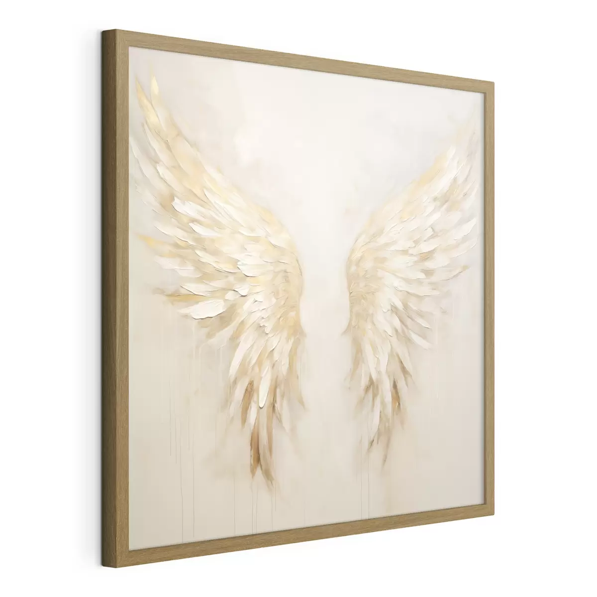 Poster Flügel in warmem Licht f48988