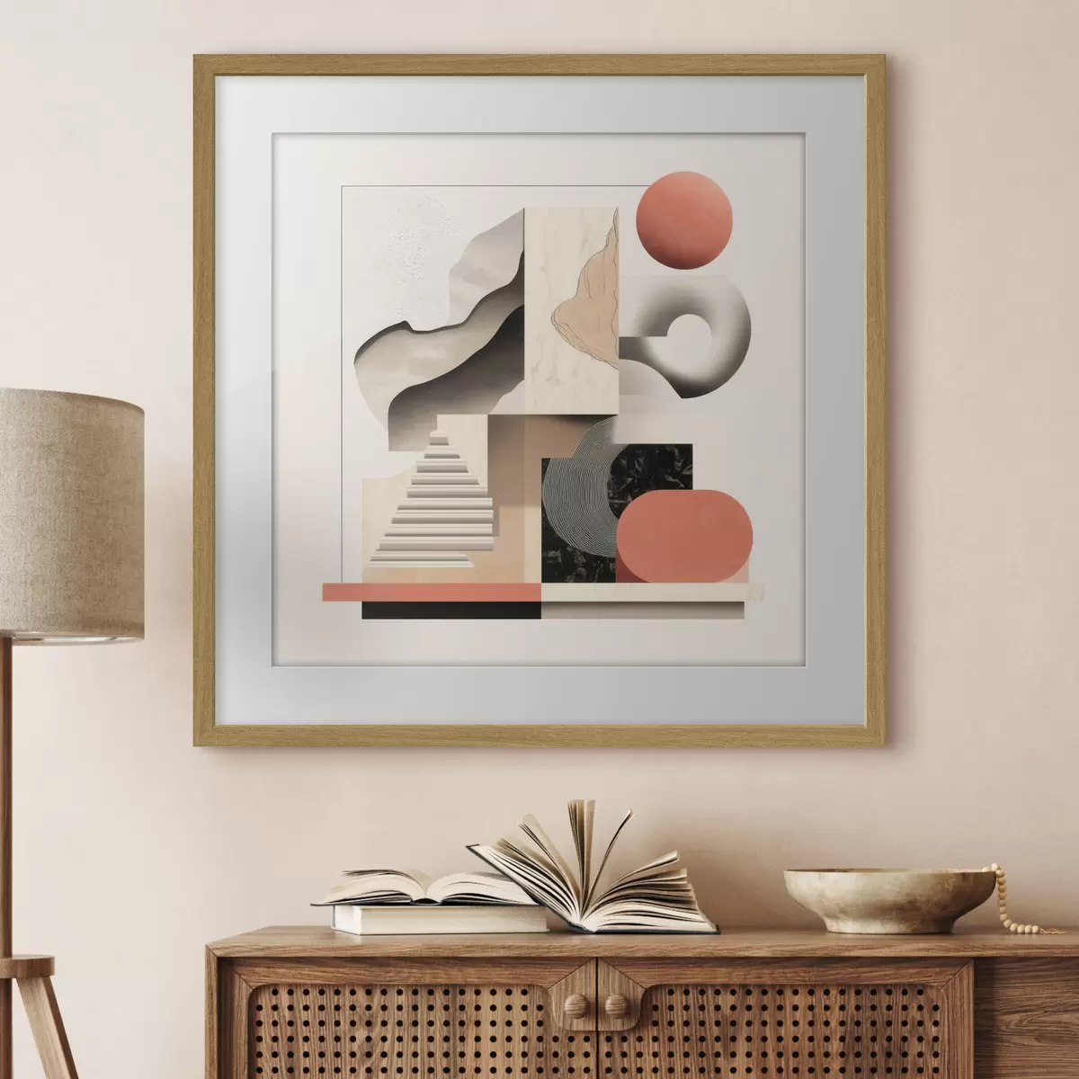 Poster Geometrie und Leichtigkeit f48842