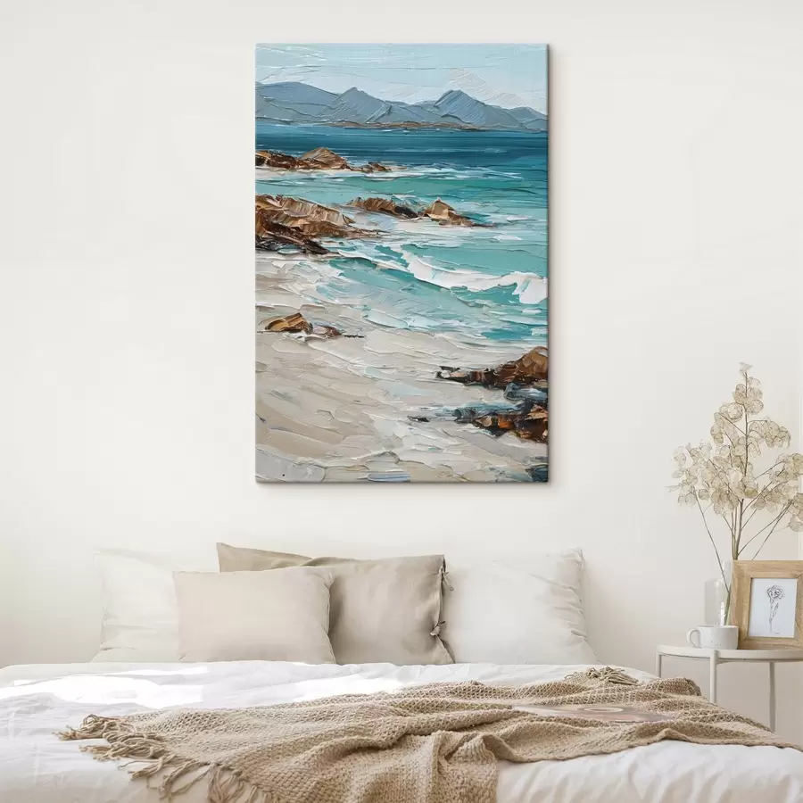 Fototapete Meereslandschaft mit Klippen s48995