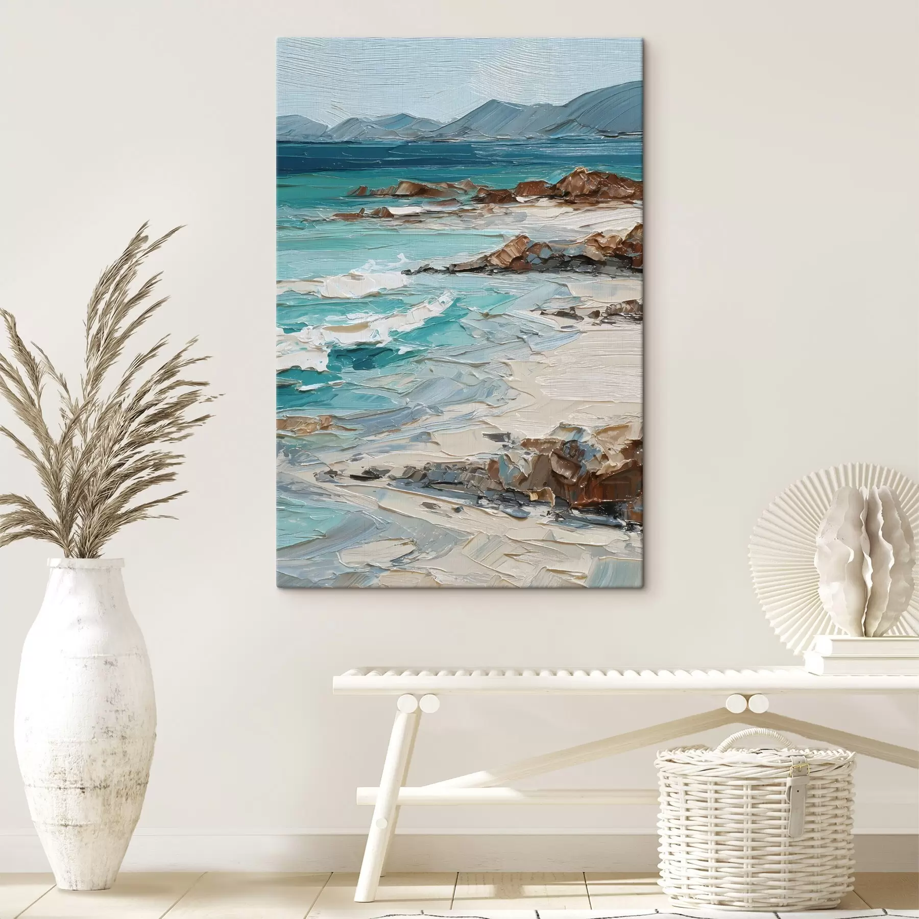 Fototapete Meereslandschaft mit Klippen s48996