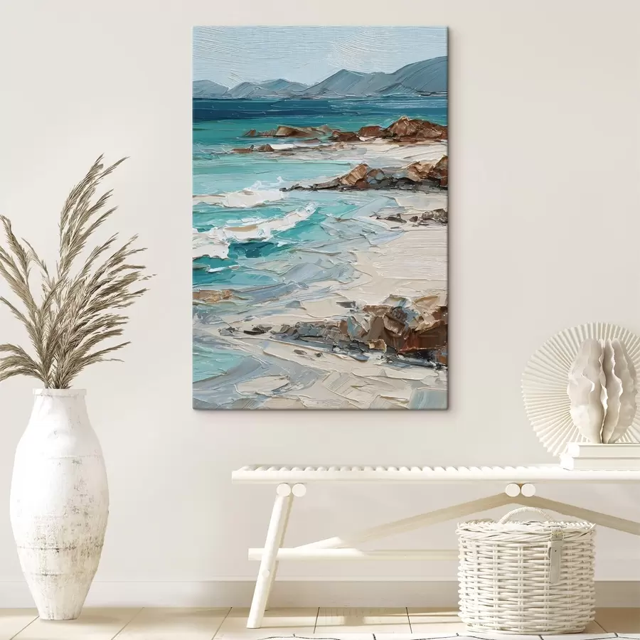 Fototapete Meereslandschaft mit Klippen s48996