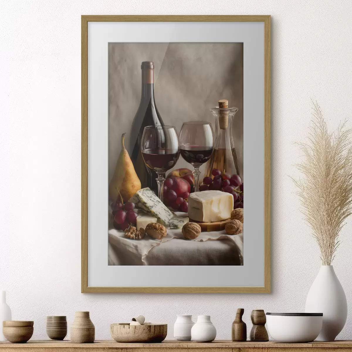 Poster Wein und Leichtigkeit f49002