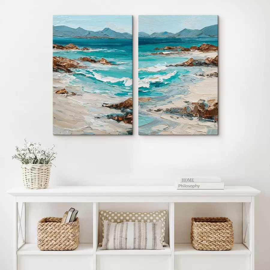 Fototapete Meereslandschaft mit Klippen m30432