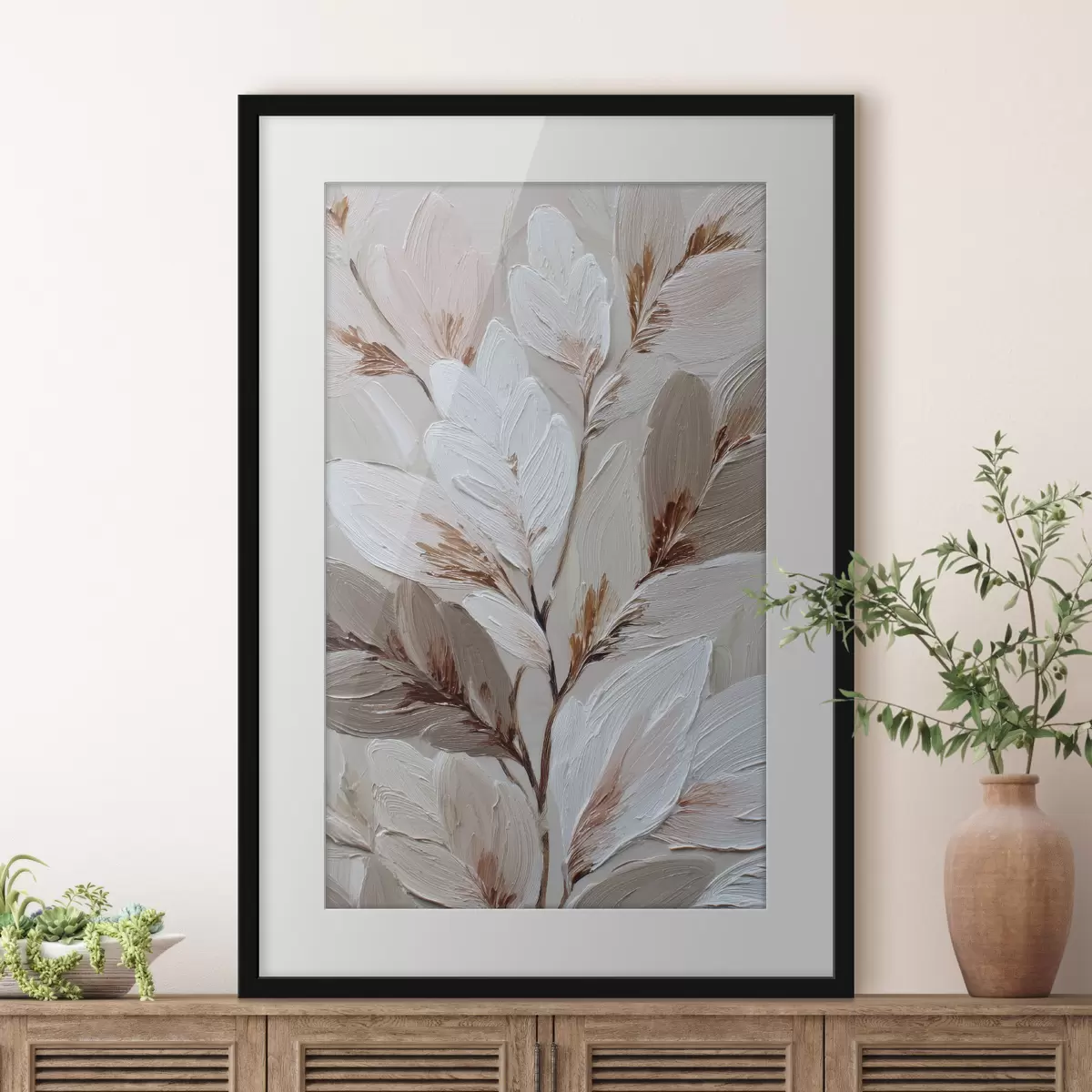 Poster Blatt und Zweig f49011