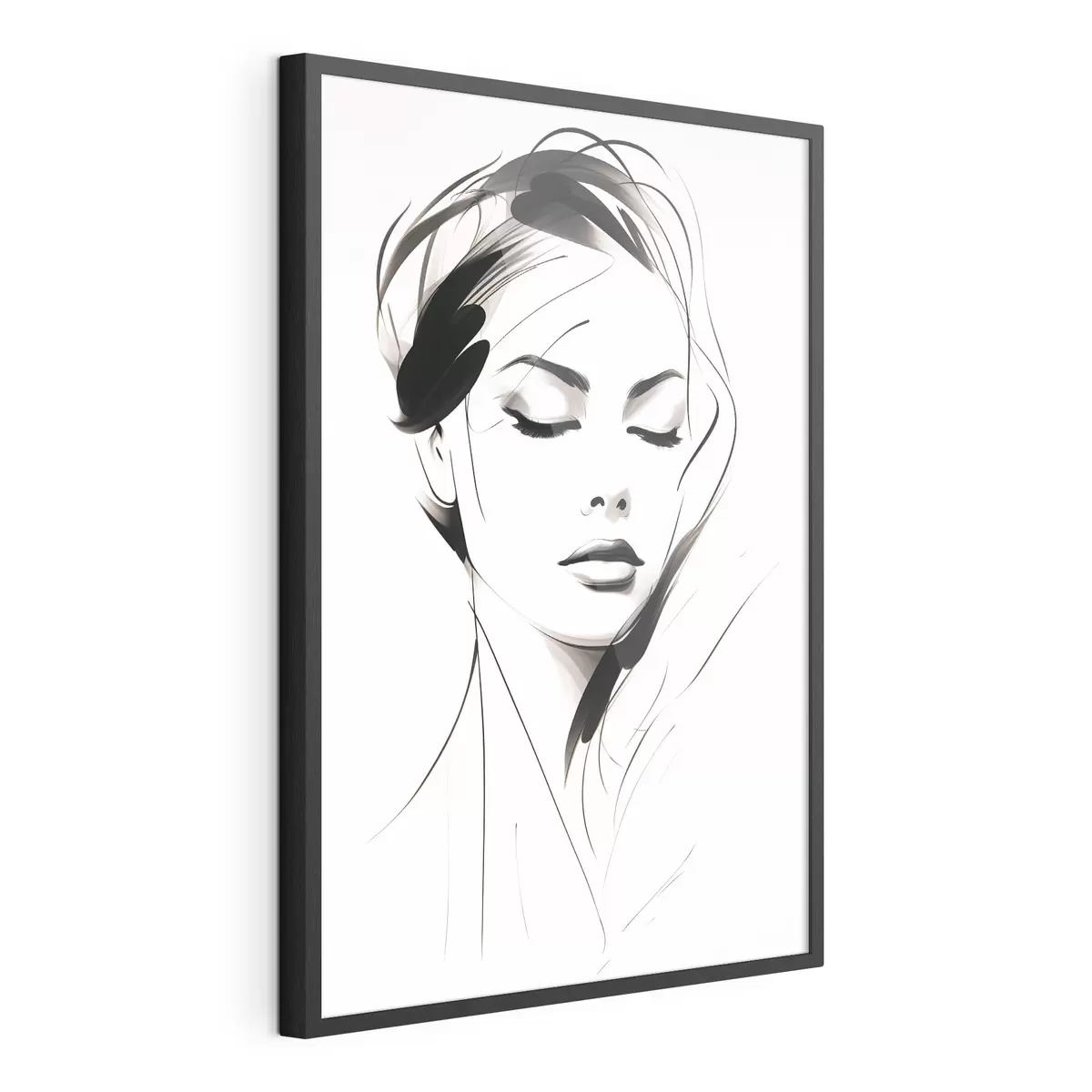 Poster Skizze einer abstrakten Frau f49024