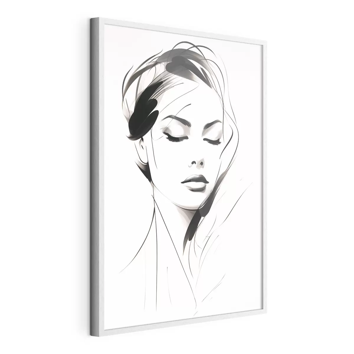Poster Skizze einer abstrakten Frau f49024