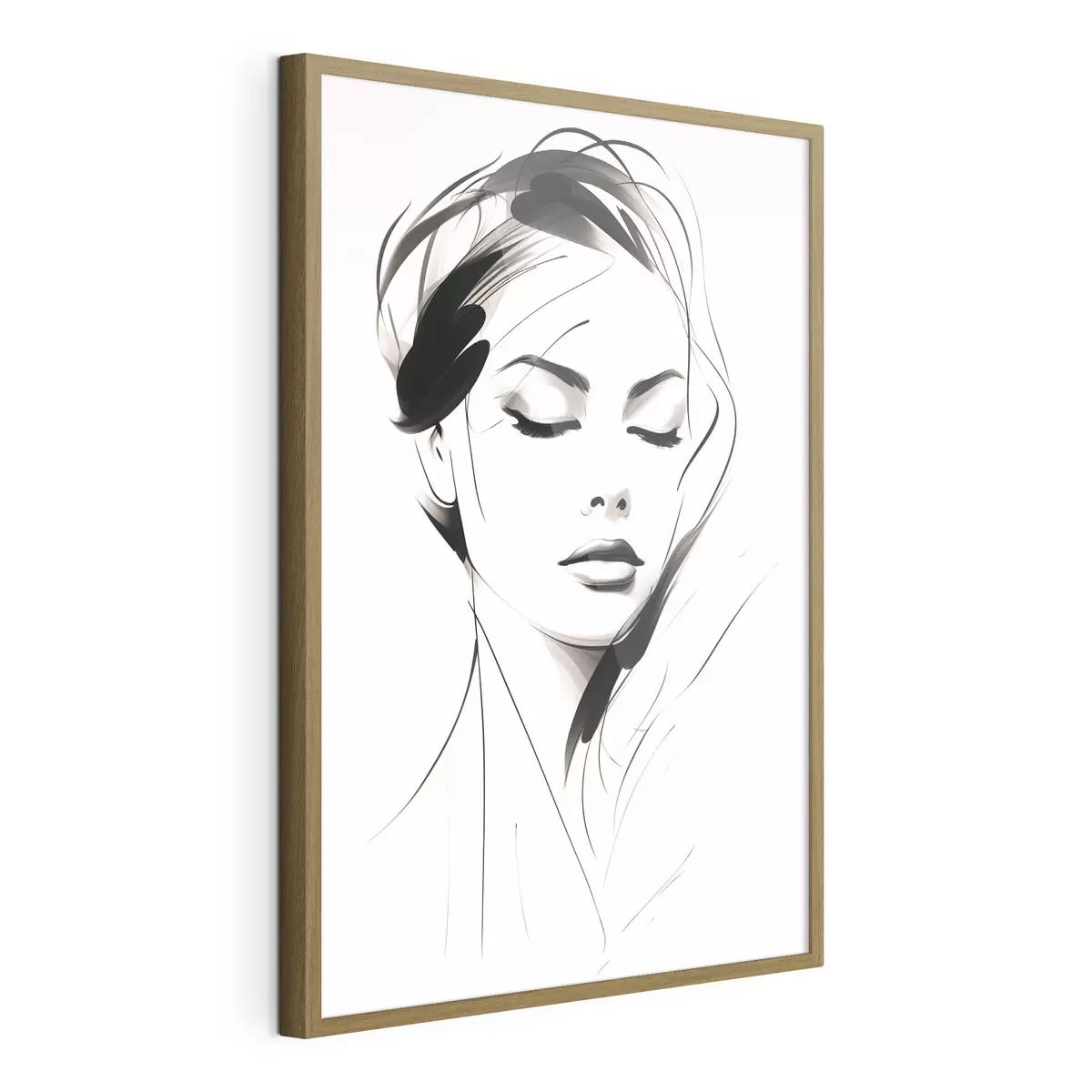 Poster Skizze einer abstrakten Frau f49024