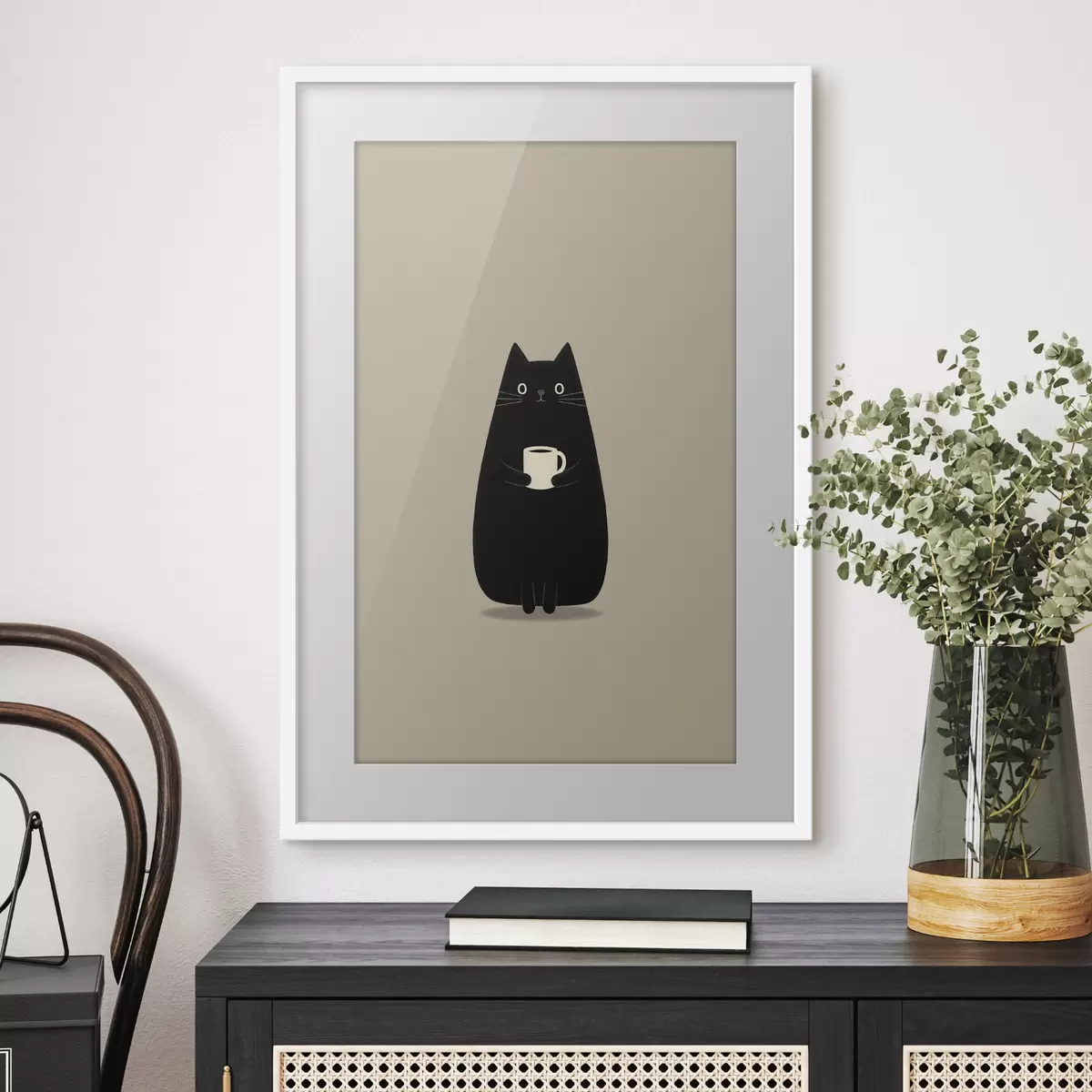 Poster Katze und Nostalgie f49030