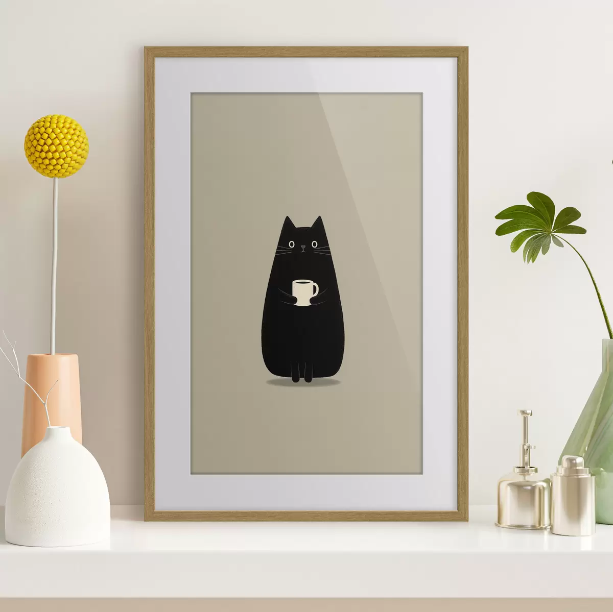 Poster Katze und Nostalgie f49030