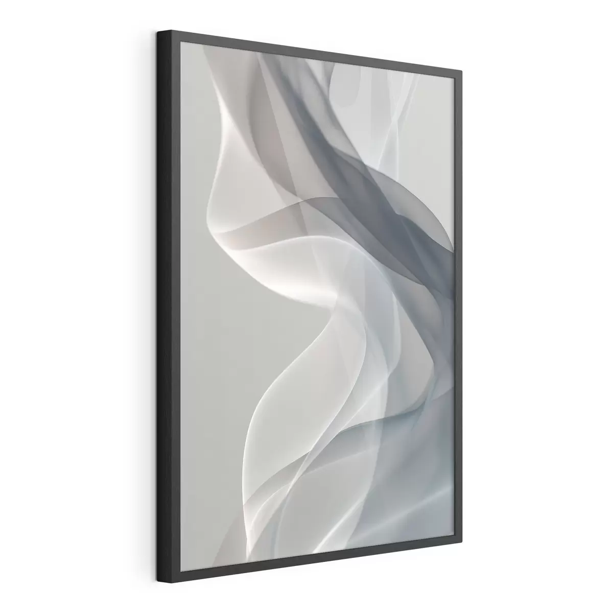 Poster Abstrakt in hellen Rauchfarben f49036