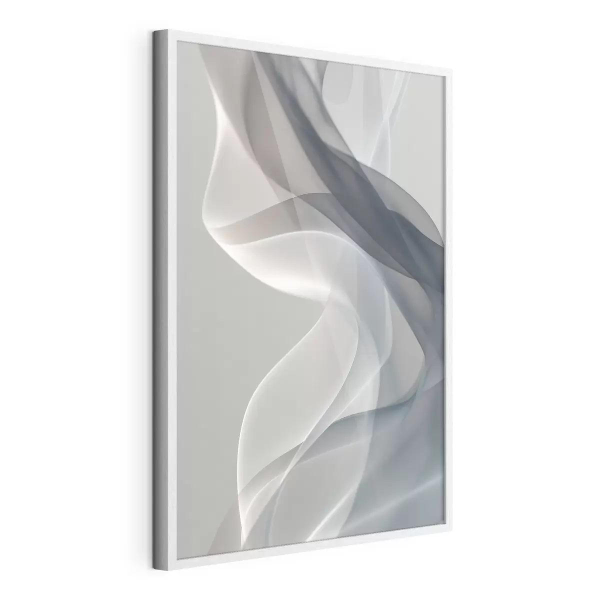 Poster Abstrakt in hellen Rauchfarben f49036