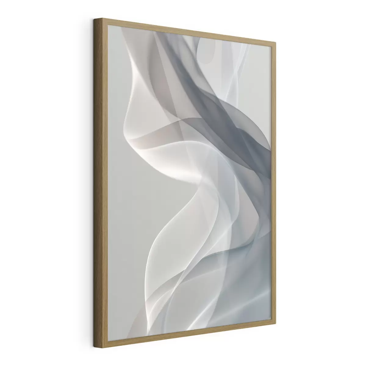 Poster Abstrakt in hellen Rauchfarben f49036