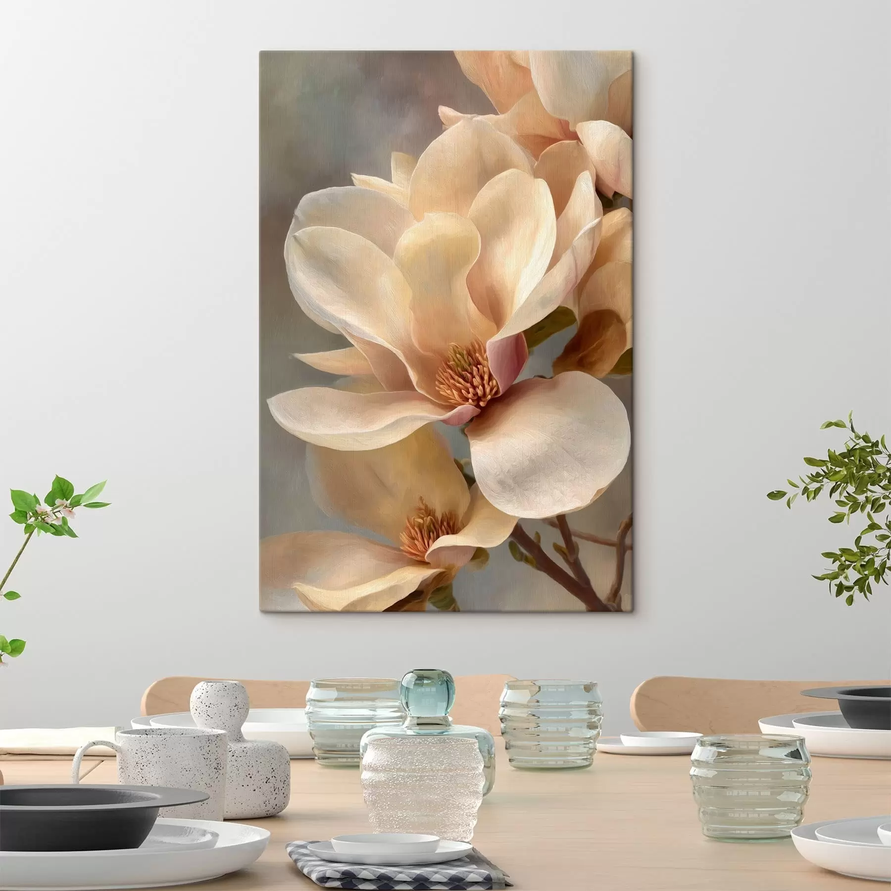 Fototapete Nahaufnahme einer Magnolienblüte s49016