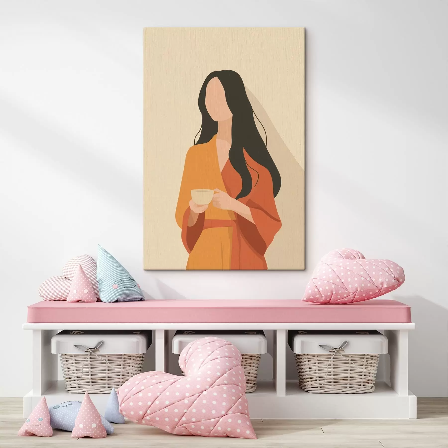 Fototapete Minimalistisches Frauenporträt s49020