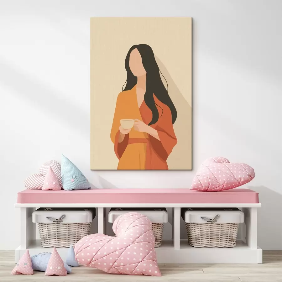 Fototapete Minimalistisches Frauenporträt s49020