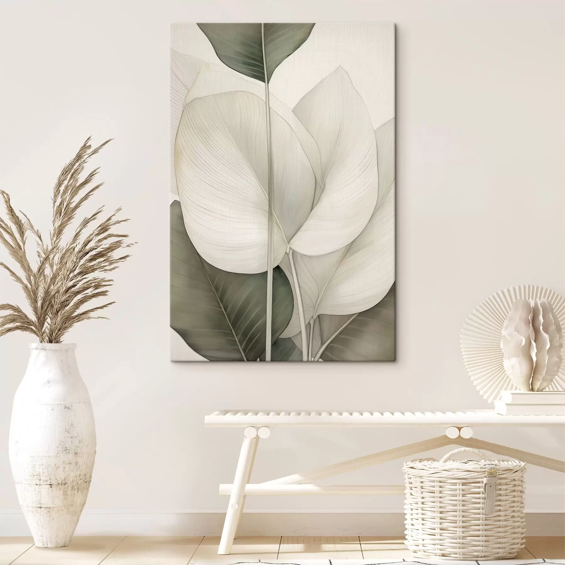 Fototapete Nahaufnahme botanischer Blätter s49027