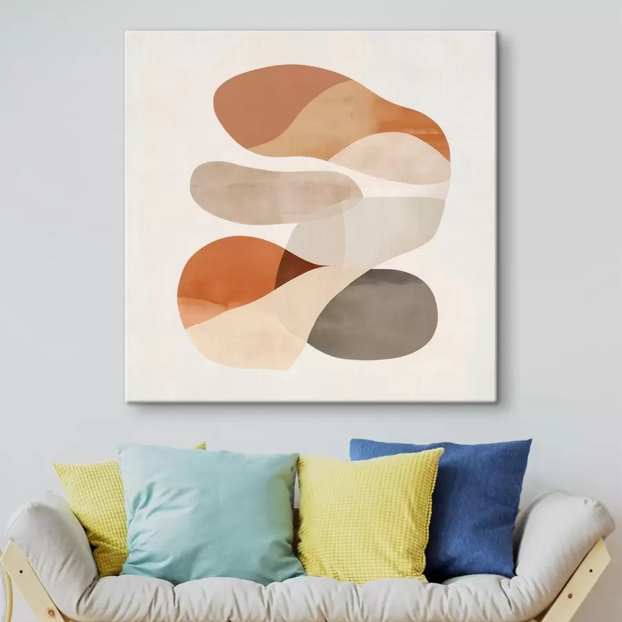 Fototapete Eine Harmonie aus durchscheinenden Blütenblättern und weichen Formen im minimalistischen Stil s48864