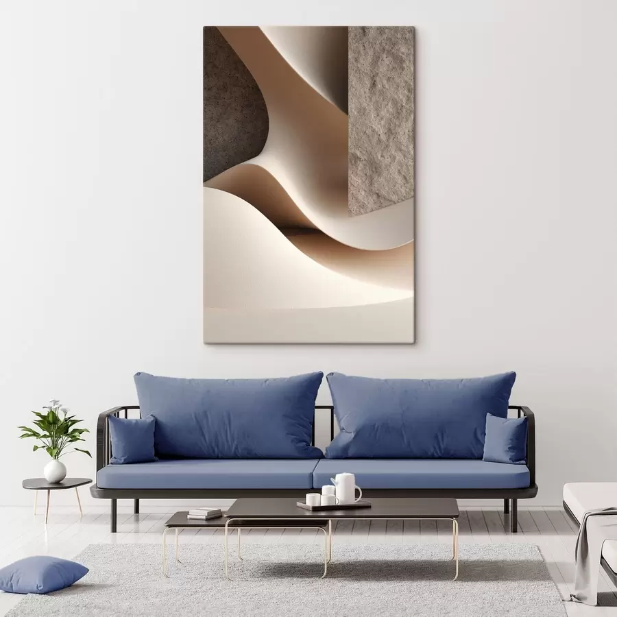 Fototapete Strukturierter Sandfluss s49044