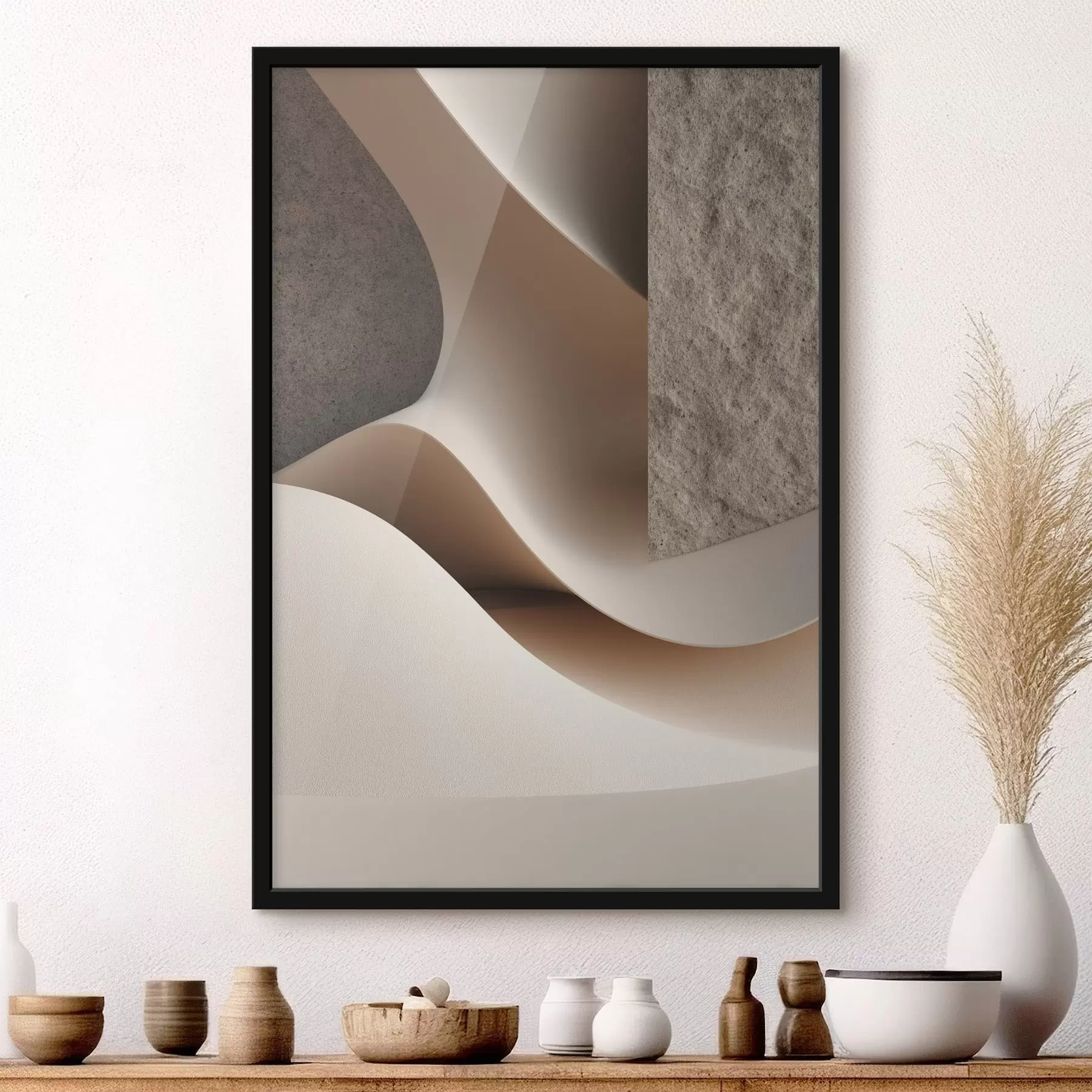 Fototapete Strukturierter Sandfluss f49044