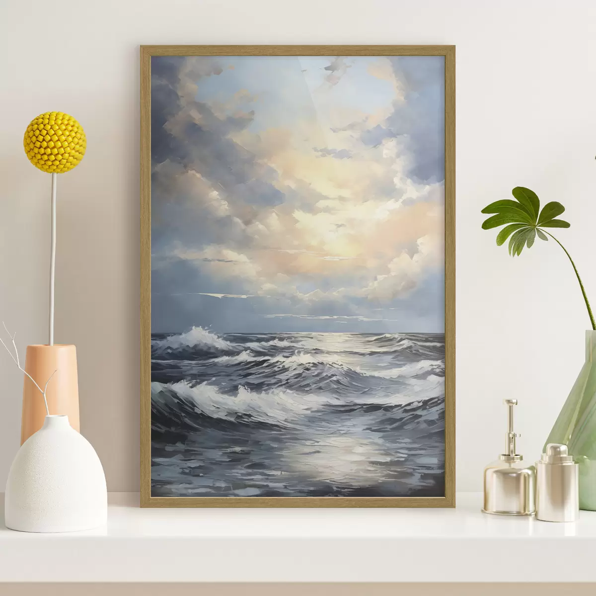 Poster Abendhimmel über dem Meer f49049