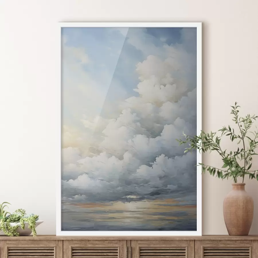 Fototapete Wolken am Himmel Nachahmung der Malerei f49057