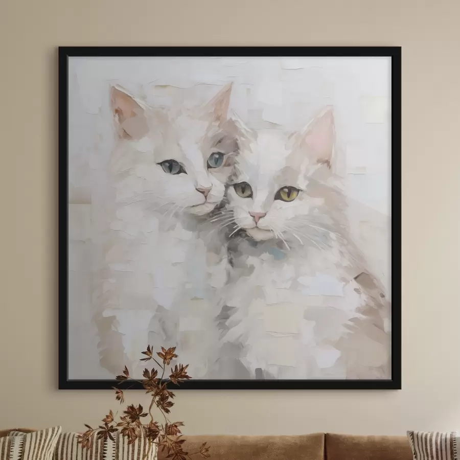 Fototapete Katzen-Imitationsmalerei f49059