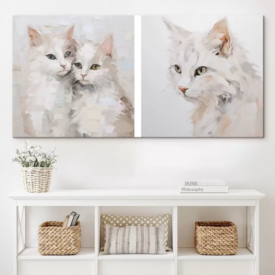 Fototapete Katzen-Imitationsmalerei m30443