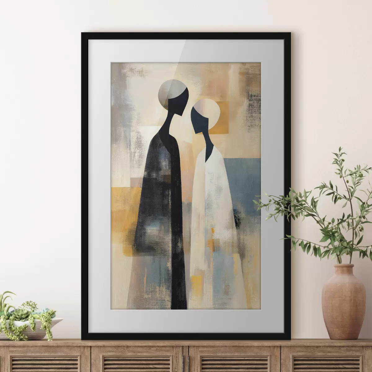 Poster Silhouette und Hingabe f49095