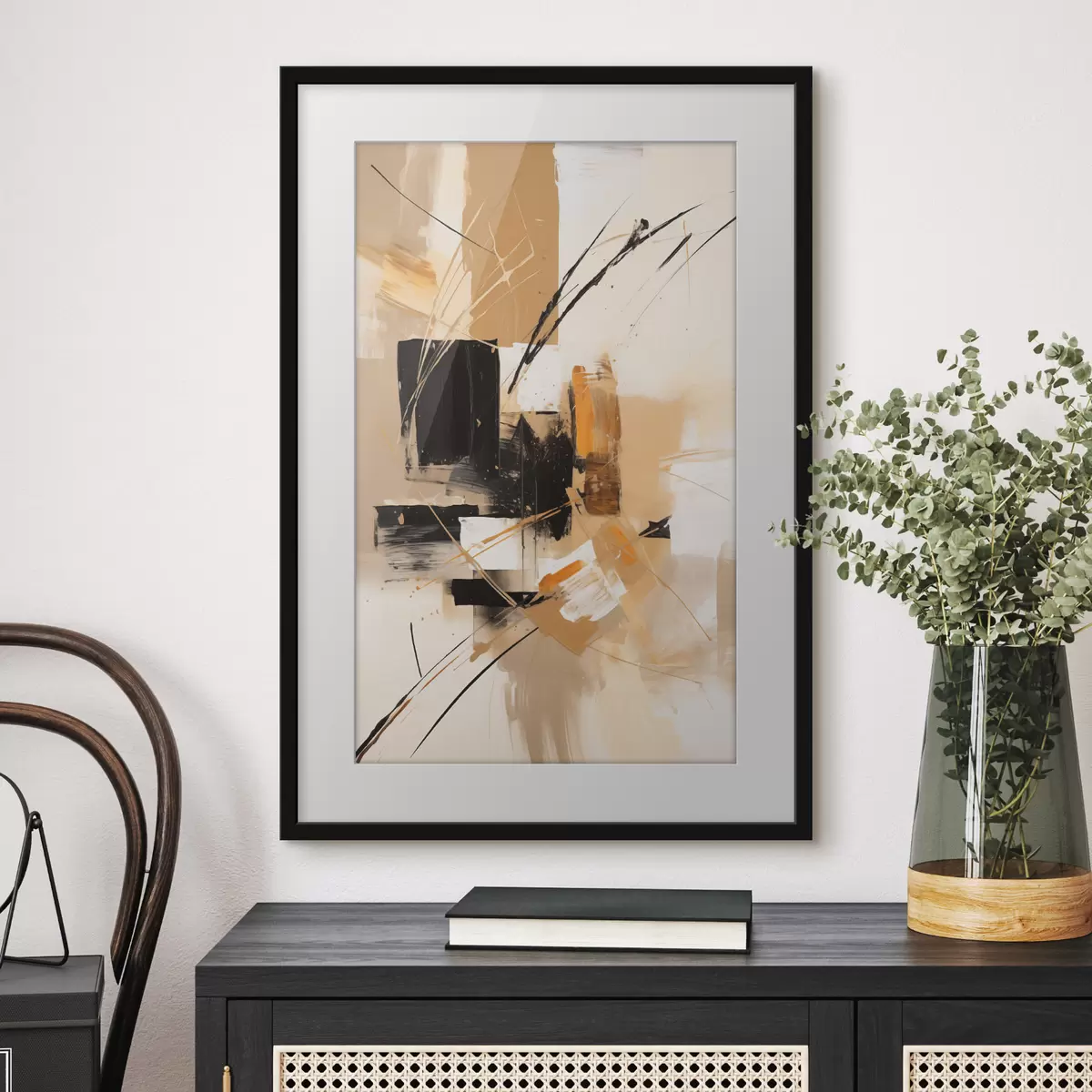 Poster Linien und Schwung f49107