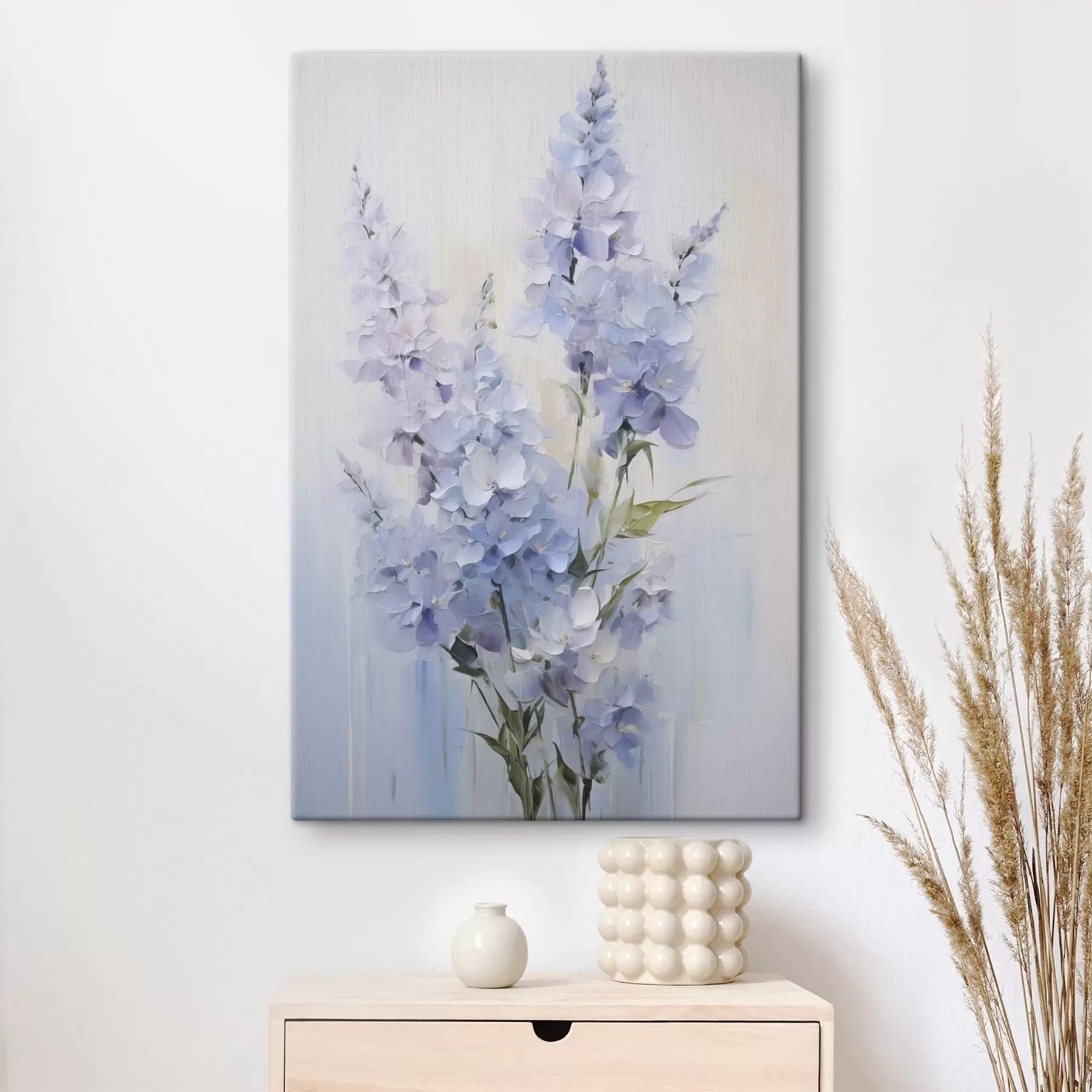Fototapete Zarte Wildblumen – gemalte Nachbildung s49063