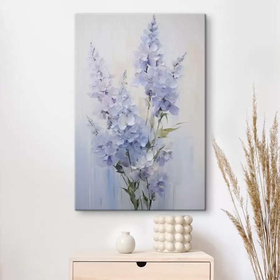 Fototapete Zarte Wildblumen – gemalte Nachbildung s49063