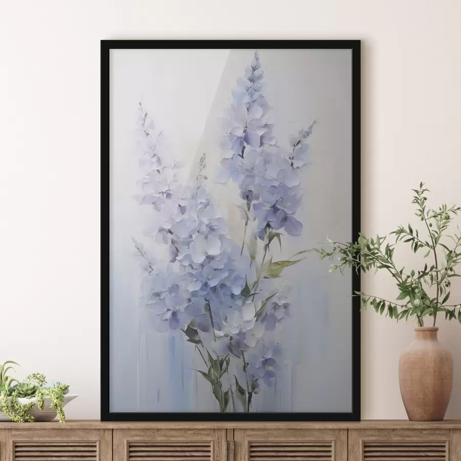 Fototapete Zarte Wildblumen – gemalte Nachbildung f49063