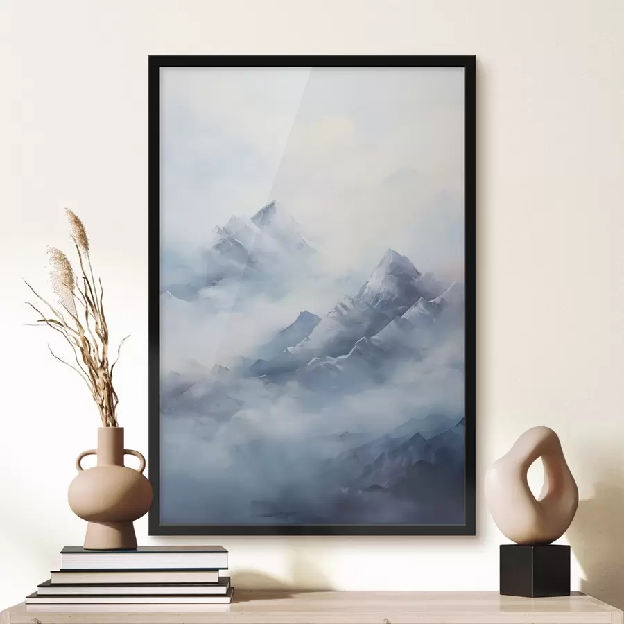 Fototapete Berglandschaft Nachahmung der Malerei f49069