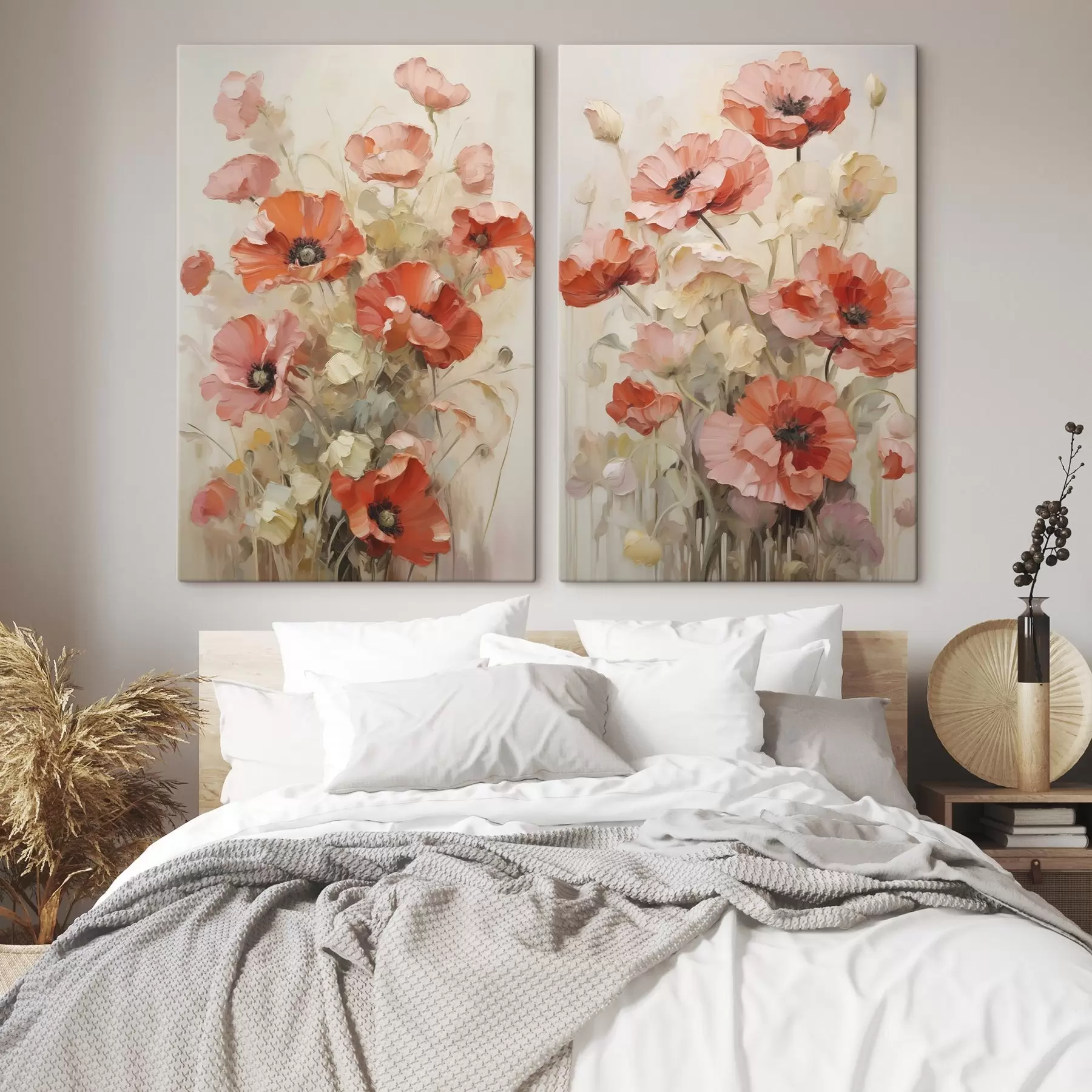 Fototapete Mohnblumen-Imitat-Gemälde m30446