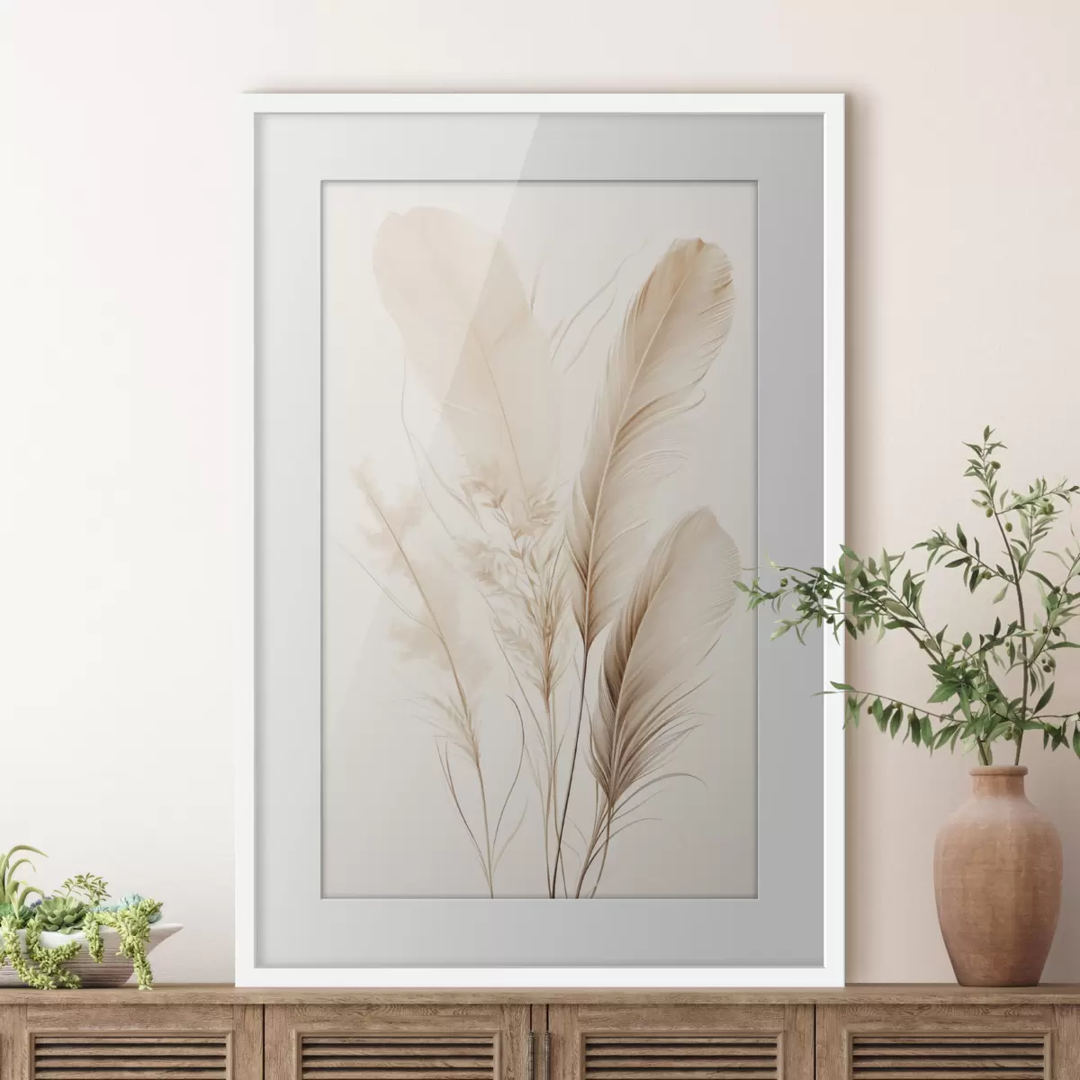 Poster Federn und Harmonie f49157