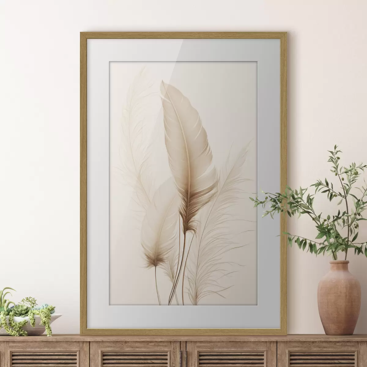 Poster Federn und Rhythmus f49158