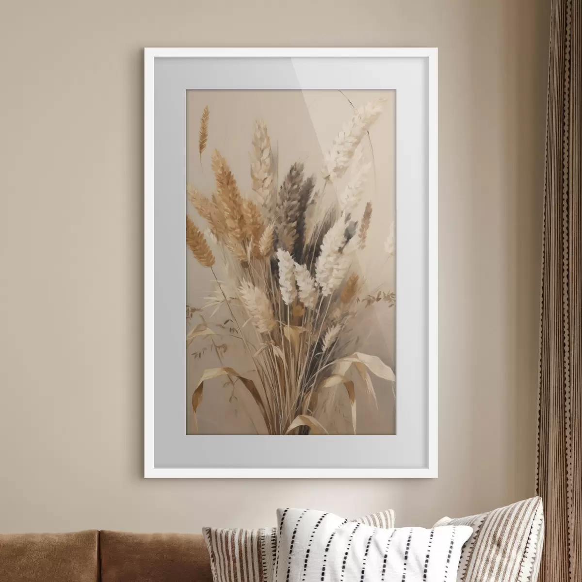 Poster Gräser und Hingabe f49163