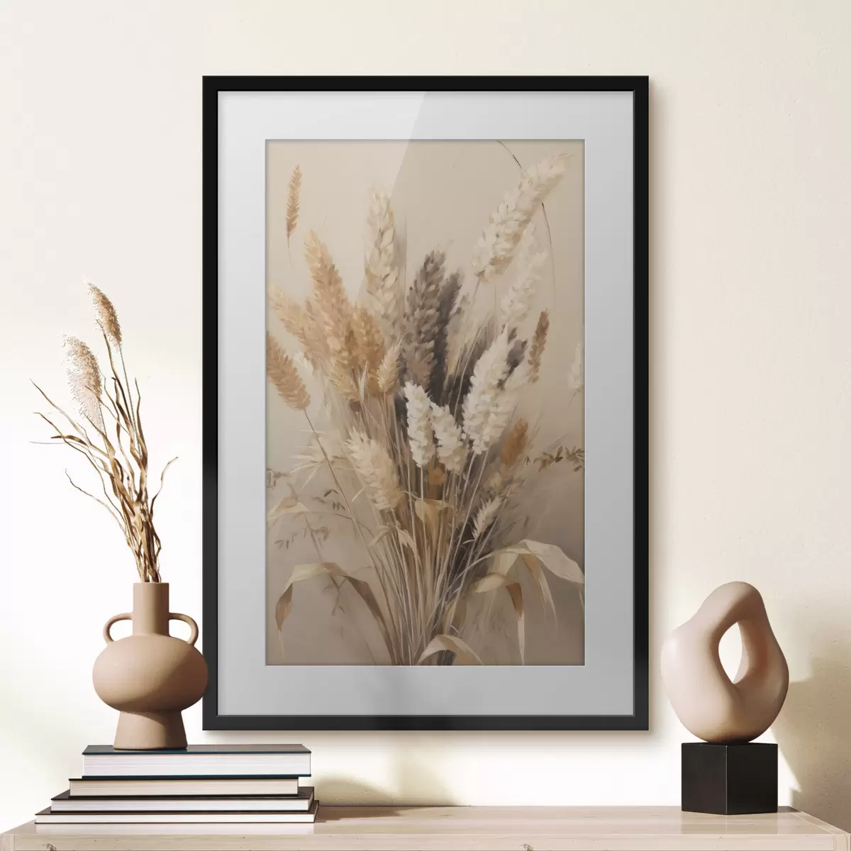 Poster Gräser und Hingabe f49163