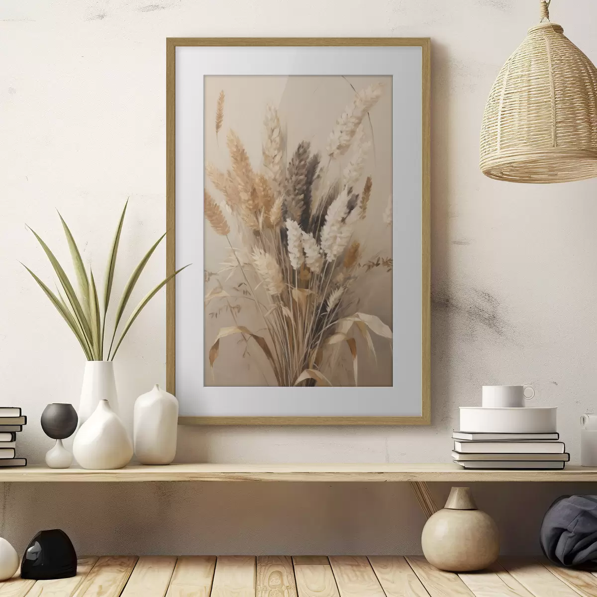 Poster Gräser und Hingabe f49163