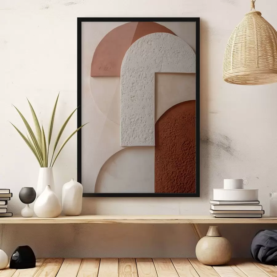 Fototapete Abstrakte geometrische Formen mit Struktur f49212
