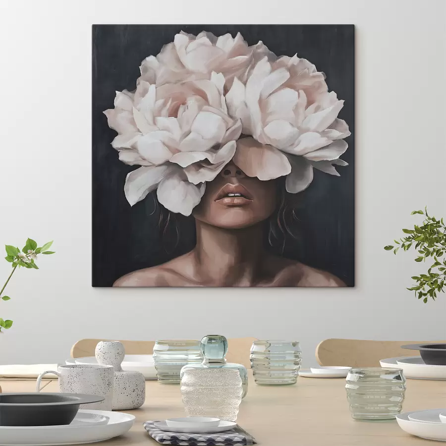Fototapete Mädchen mit Blumen s49260