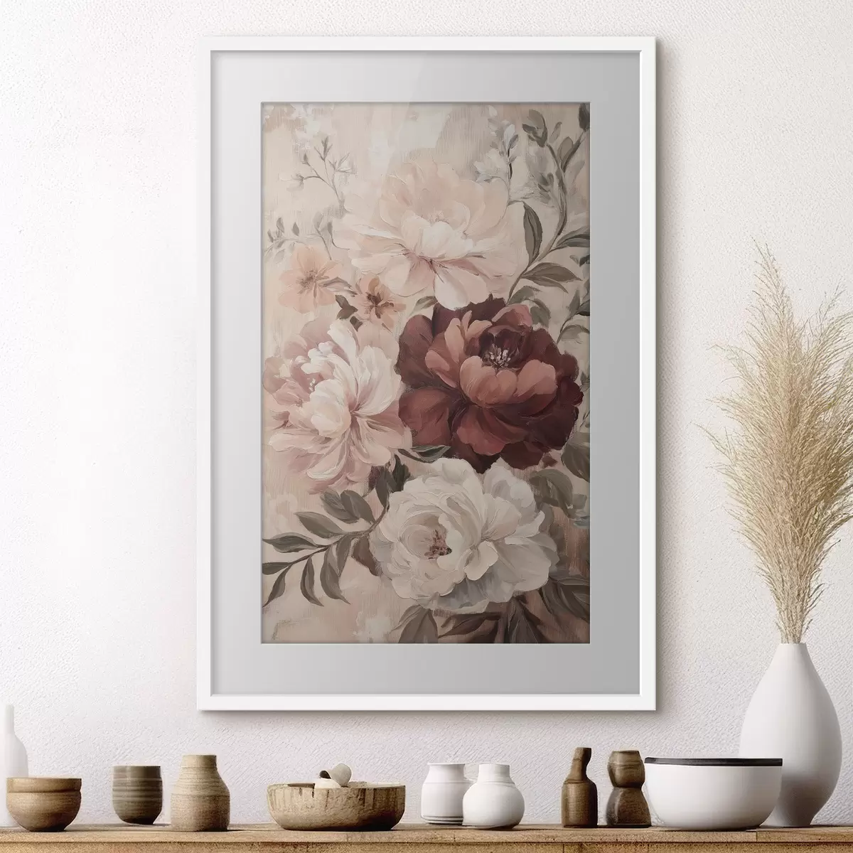 Poster Vintage-Pfingstrosen f49256