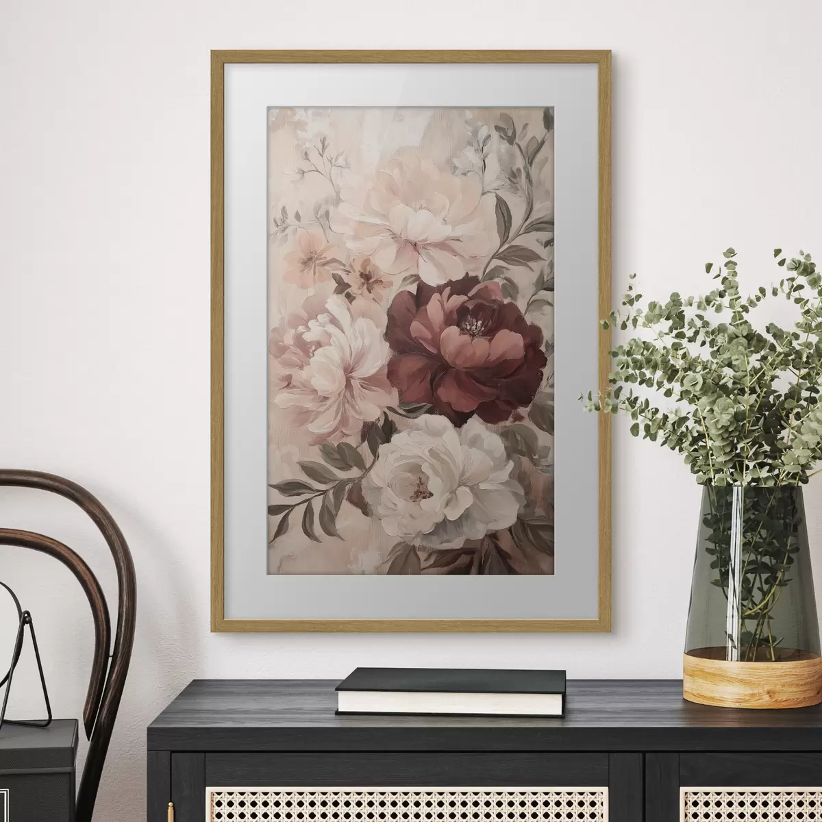 Poster Vintage-Pfingstrosen f49256